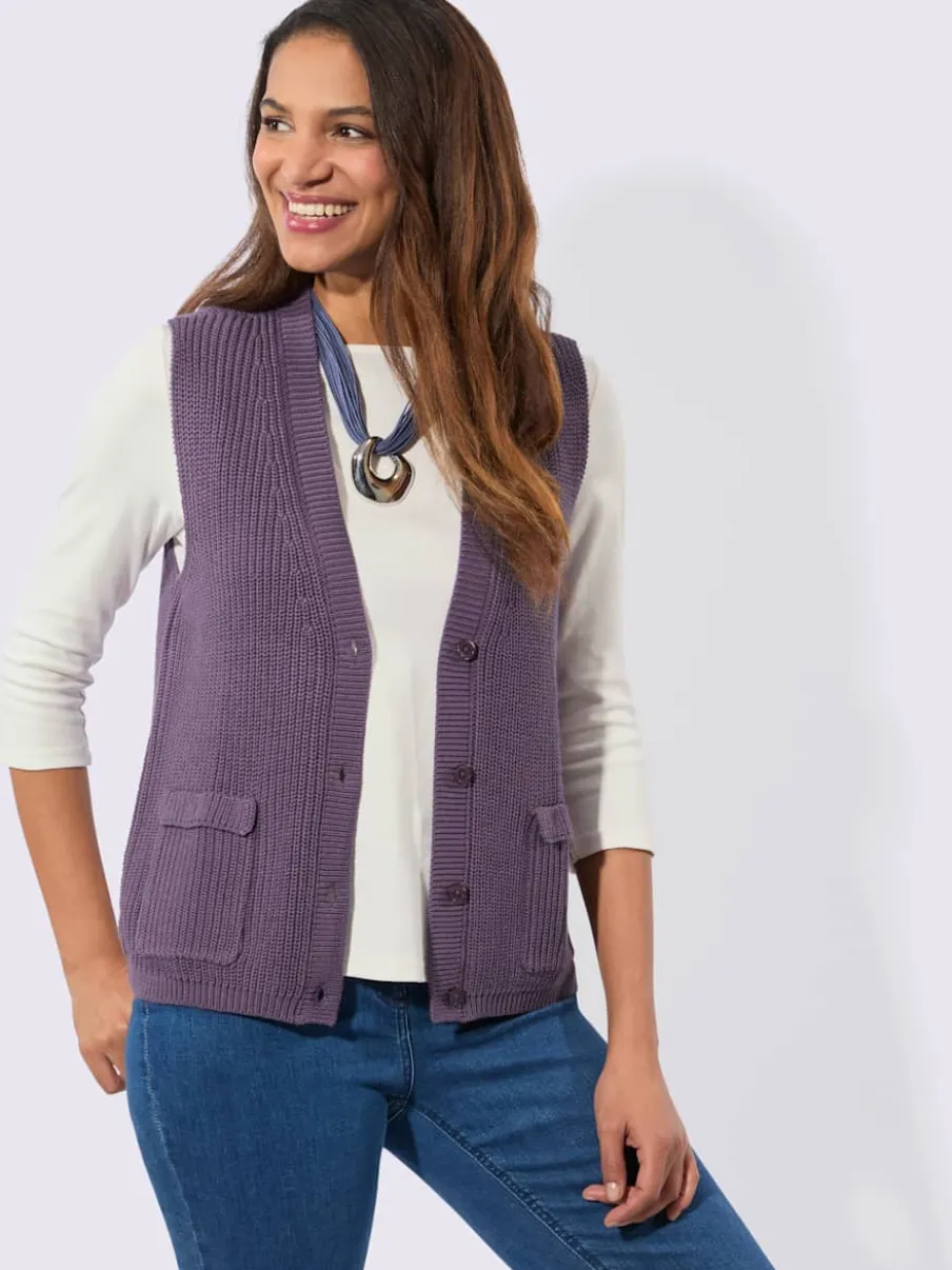 Gilet en tricot 50% coton