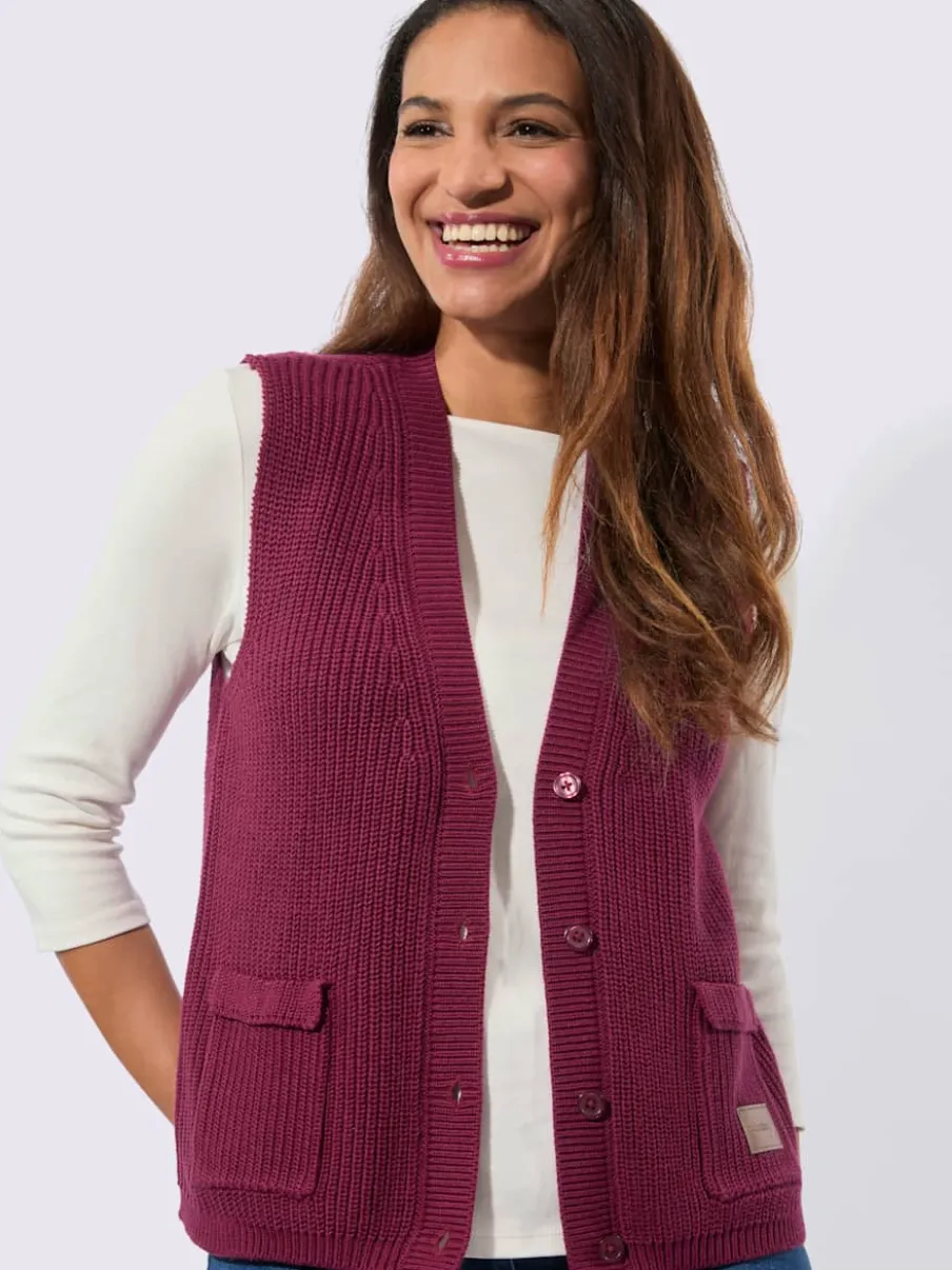 Gilet en tricot 50% coton