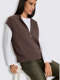 Gilet en tricot tricot fin élégant