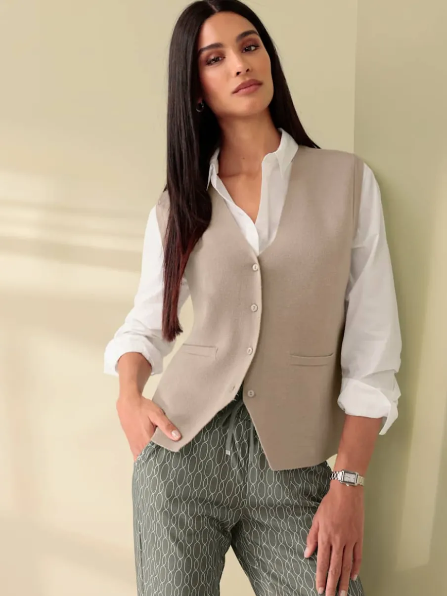 Gilet en tricot 50% viscose