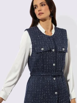 Gilet long qualité bouclée