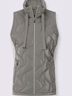Gilet matelassé empiècements latéraux contrastés