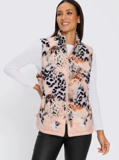 Gilet matelassé imprimé mode