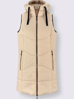Gilet matelassé jolie coupe longue moderne