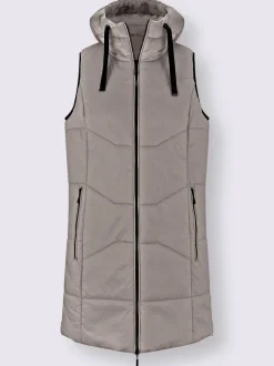 Gilet matelassé jolie coupe longue moderne