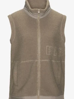 Gilet polaire à col haut avec poches et glissières