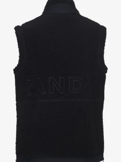 Gilet polaire à col haut avec poches et glissières