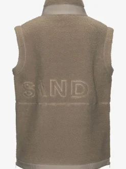 Gilet polaire à col haut avec poches et glissières