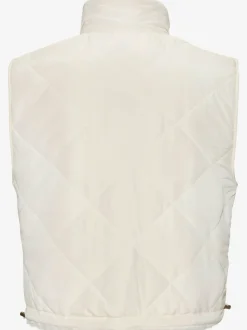Gilet réversible en peluche avec col montant et dos matelassé