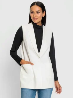Gilets blazers coupe droite avec poches plaquées recyclé