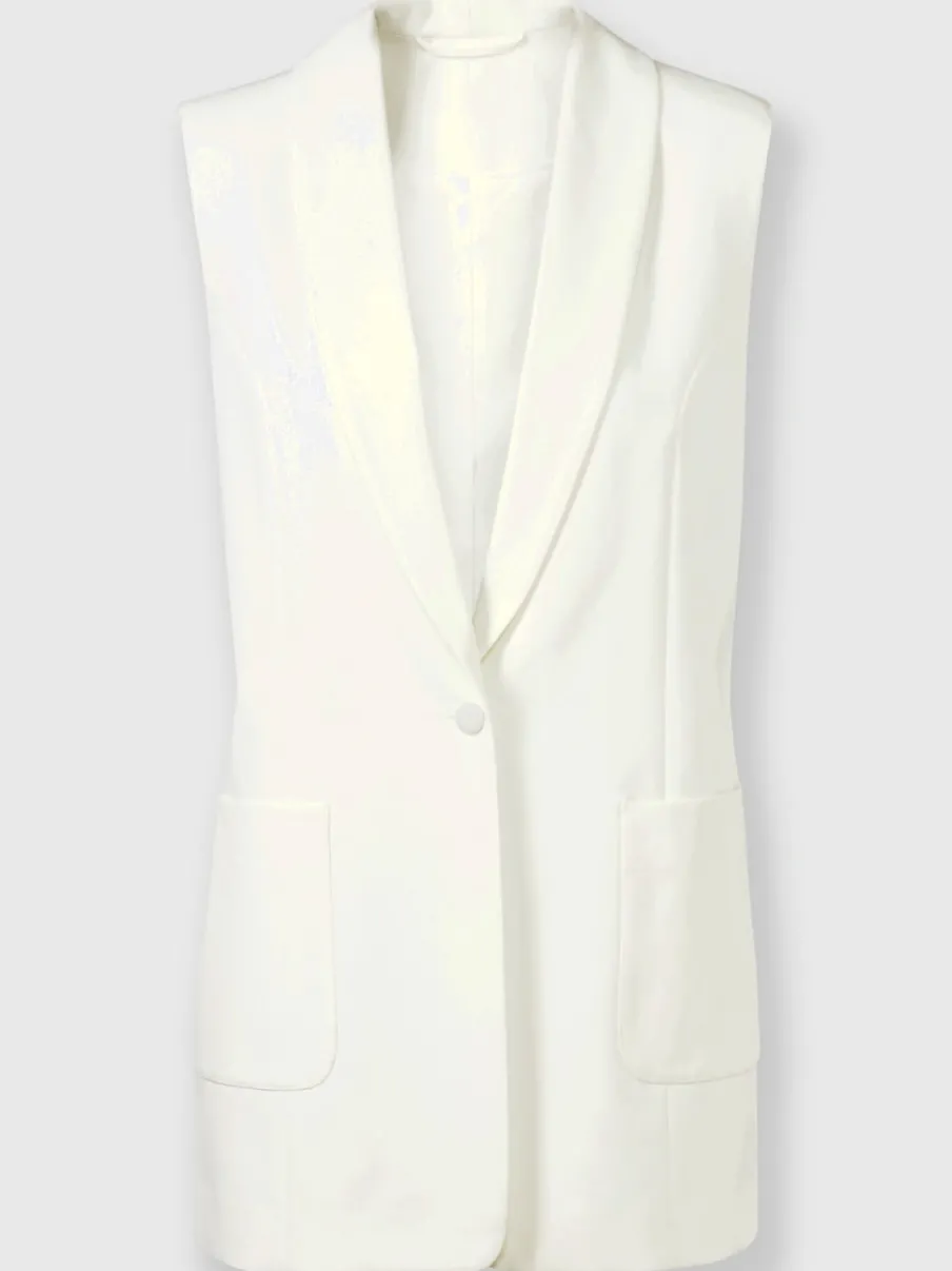 Gilets blazers coupe droite avec poches plaquées recyclé