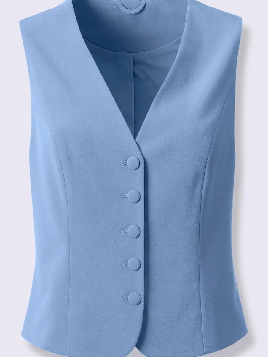 Gilets de costume avec col en V et boutons