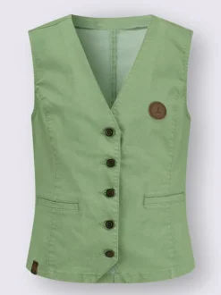 Gilets en jean avec poches et col en V