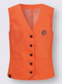 Gilets en jean avec poches et col en V