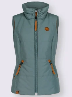 Gilets matelassés col montant à poches zippées pratiques