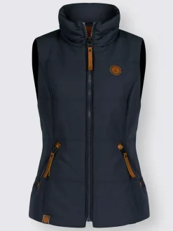 Gilets matelassés col montant à poches zippées pratiques