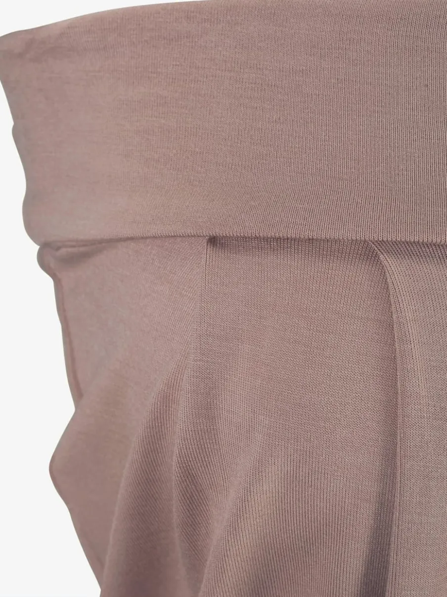 Haut bandeau fluide avec plis à l'encolure et ourlet extensible