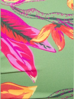 Haut de bikini bandeau à armatures avec motif floral