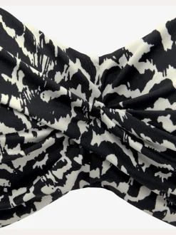 Haut de bikini bandeau à armatures avec motif graphique