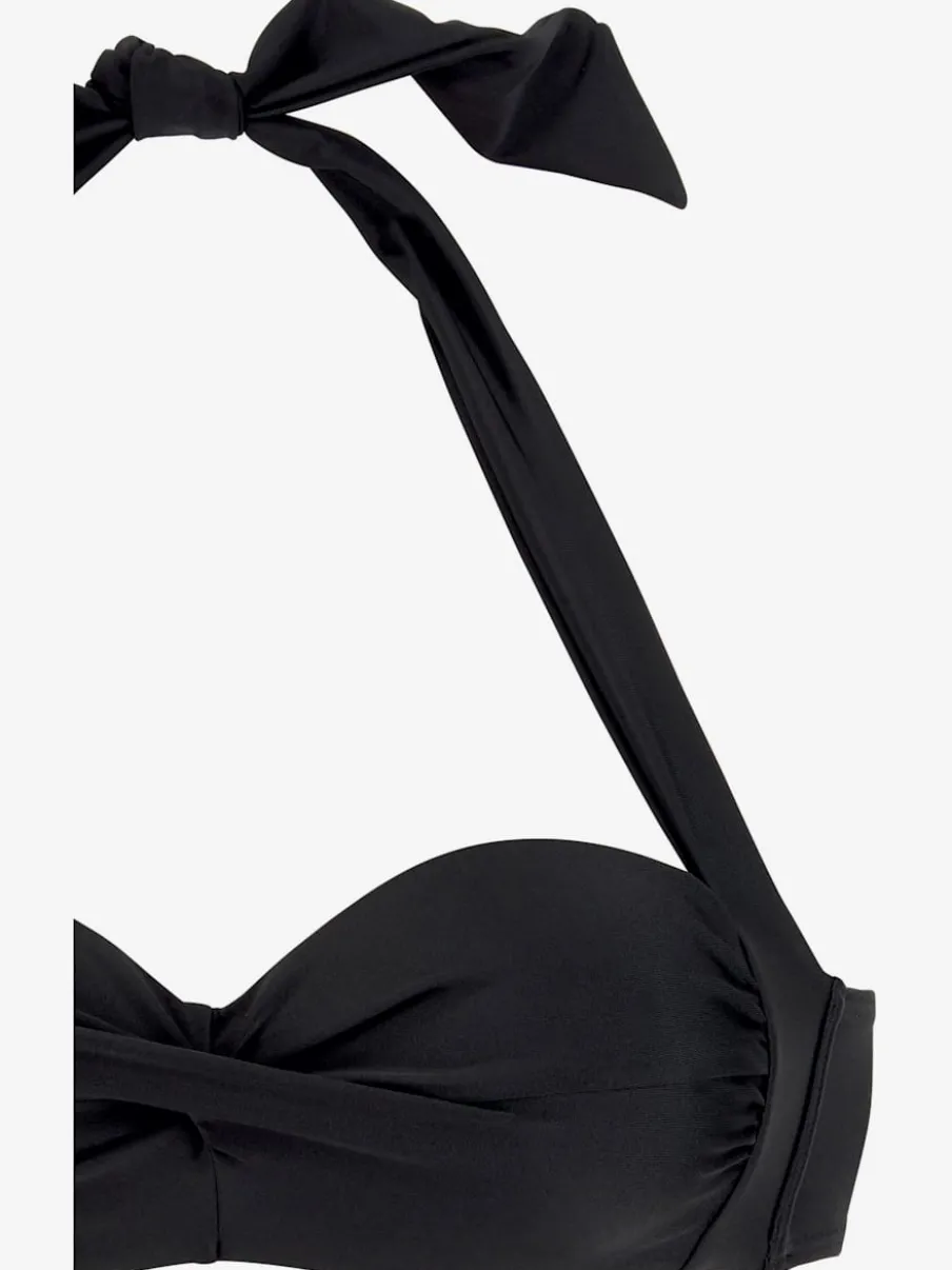 Haut de bikini bandeau à armatures avec effet twisté