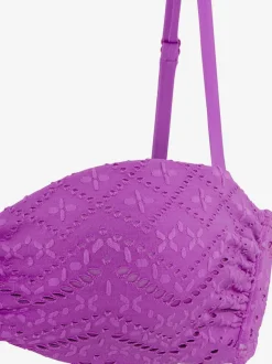 Haut de bikini bandeau à armatures avec bonnets intégrés