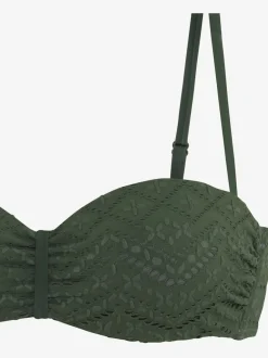 Haut de bikini bandeau à armatures avec bonnets intégrés