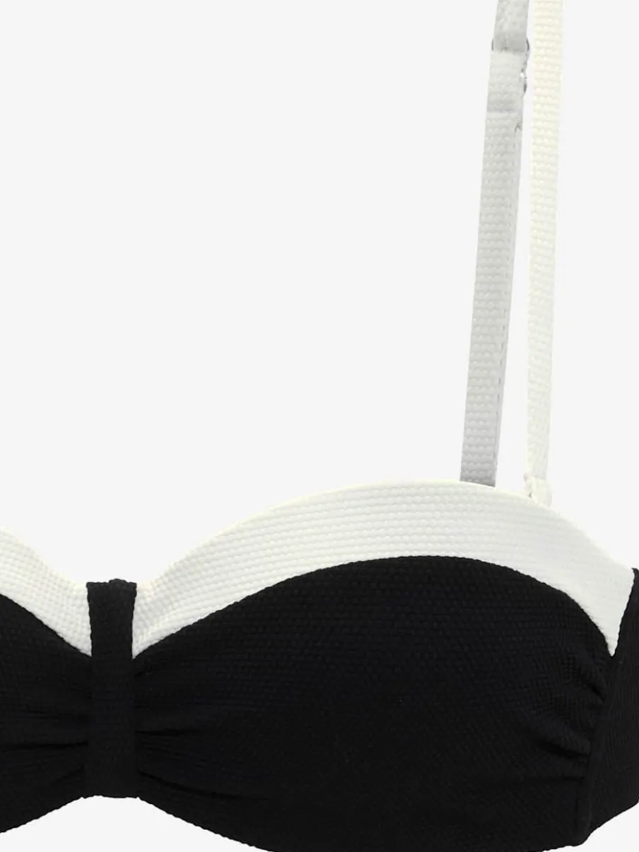 Haut de bikini bandeau avec armatures et bonnets rembourrés