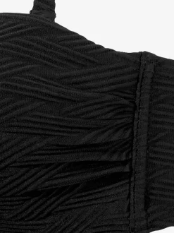 Haut de bikini bandeau structuré avec bonnets rembourrés