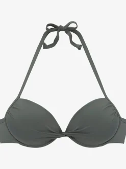 Haut de bikini à nouer avec bonnets garnissés
