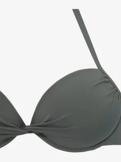 Haut de bikini à nouer avec bonnets garnissés