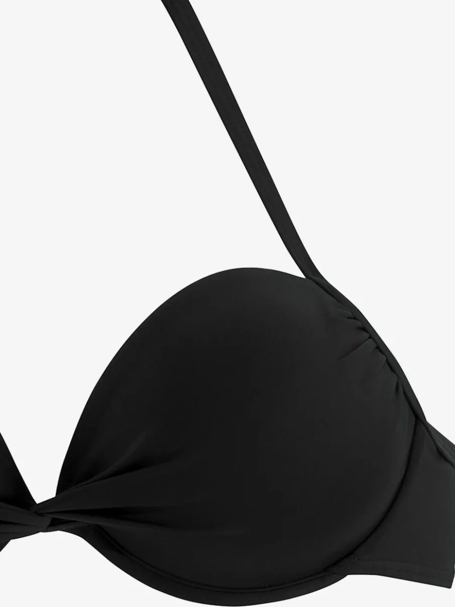 Haut de bikini à nouer avec bonnets garnissés