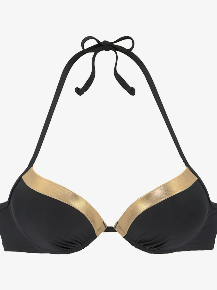 Haut de bikini push-up avec bonnets rembourrés intégrés