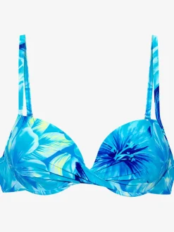 Haut de bikini push-up à motifs floraux et réglables
