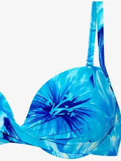 Haut de bikini push-up à motifs floraux et réglables