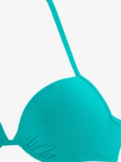 Haut de bikini push-up à nouer dans le cou avec bonnets rembourrés