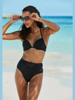 Haut de bikini push-up à nouer dans le cou