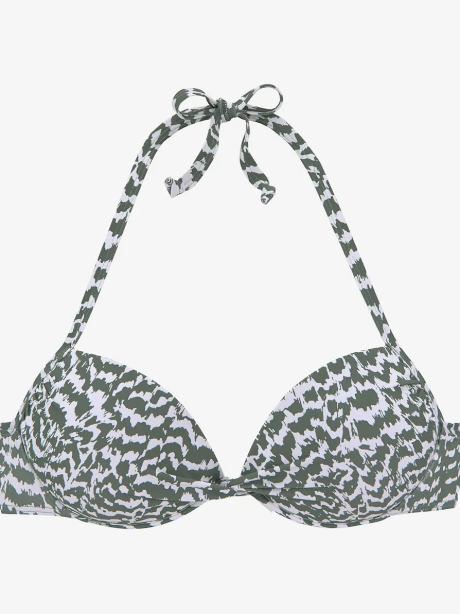 Haut de bikini push-up à nouer derrière le cou