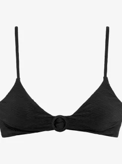 Haut de bikini triangle avec anneau décoratif et bonnets amovibles