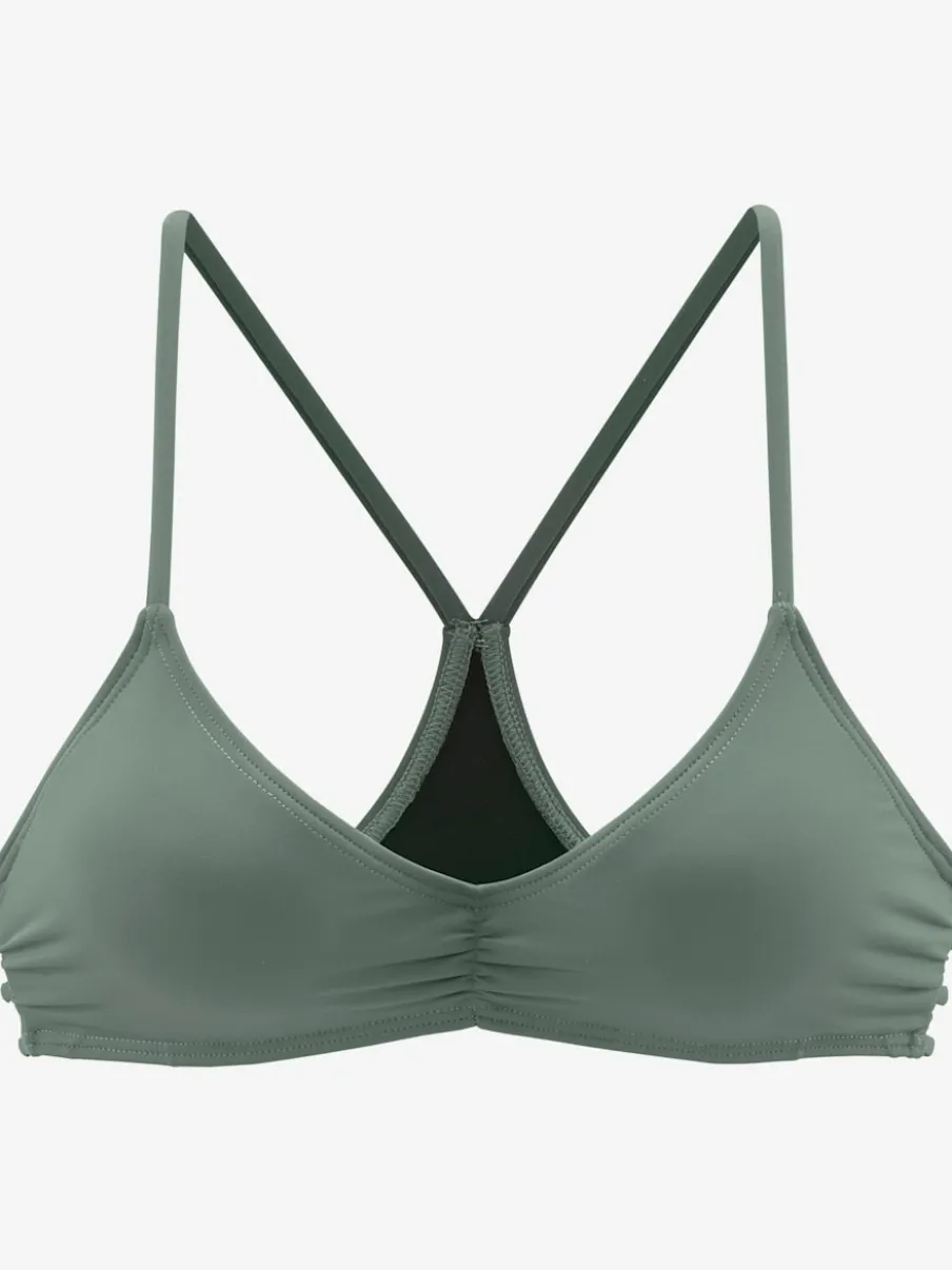 Haut de bikini triangle avec bonnets remplaçables en microfibre