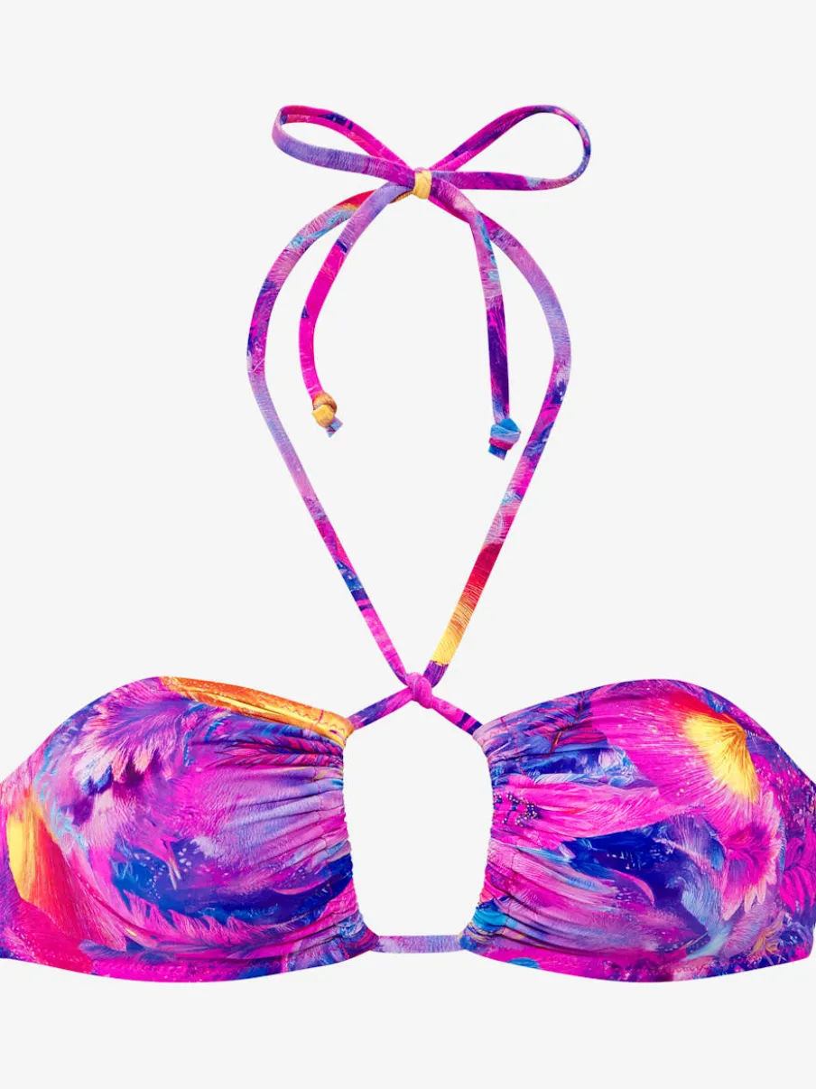 Haut de bikini triangle à bretelles réglables et bonnets amovibles