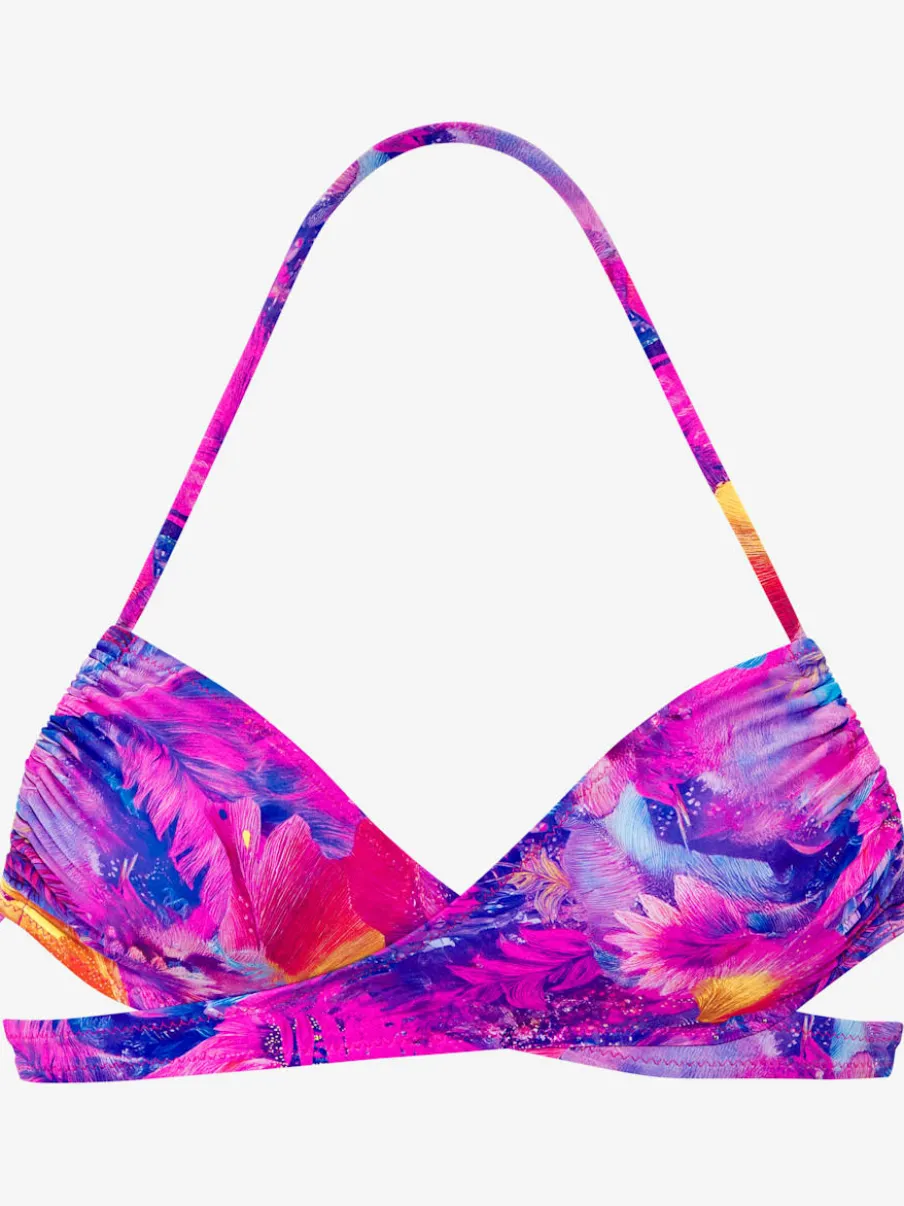Haut de bikini triangle à bretelles réglables et bonnets amovibles