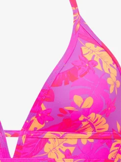 Haut de bikini triangle haut de maillot de bain avec imprimé floral intégral