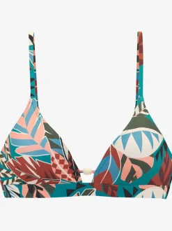 Haut de bikini triangle à imprimé floral moderne et stylé