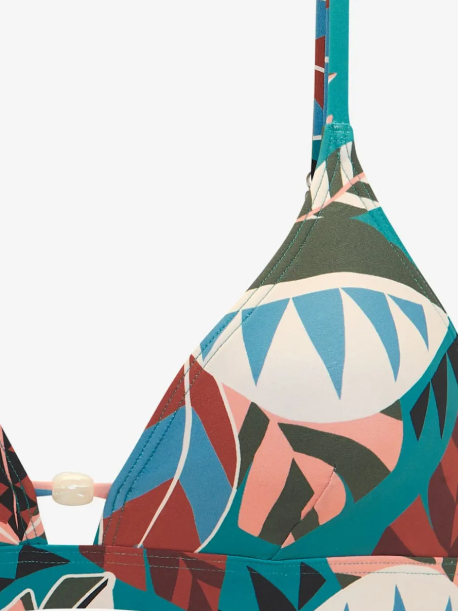 Haut de bikini triangle à imprimé floral moderne et stylé
