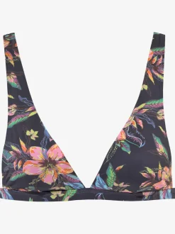 Haut de bikini triangle à motifs floraux avec bonnets amovibles et bretelles réglables