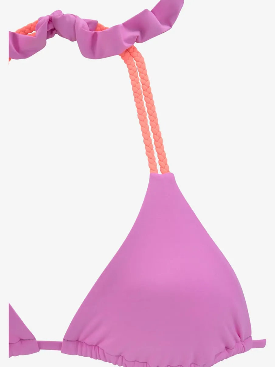 Haut de bikini triangle à nouer en microfibre douce
