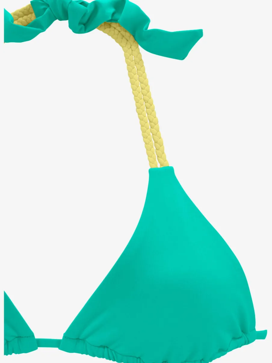 Haut de bikini triangle à nouer en microfibre douce