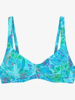 Haut de maillot à armatures floral avec bretelles réglables