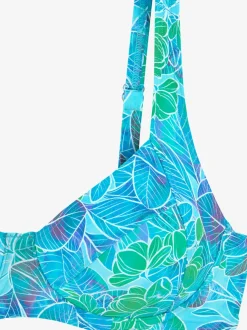 Haut de maillot à armatures floral avec bretelles réglables