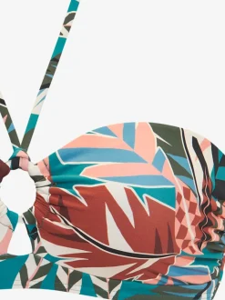 Haut de maillot bandeau à imprimé intégral moderne avec détails raffinés